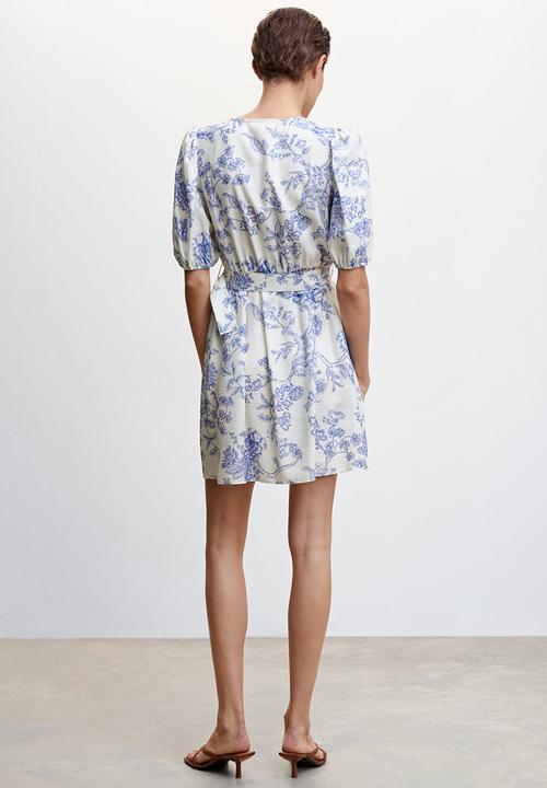 MANGO - Dress jean - light beige
