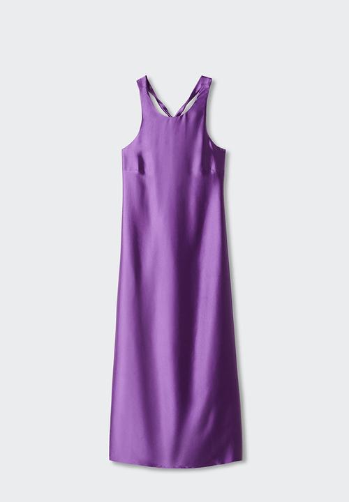MANGO - Dress spring - mid purple