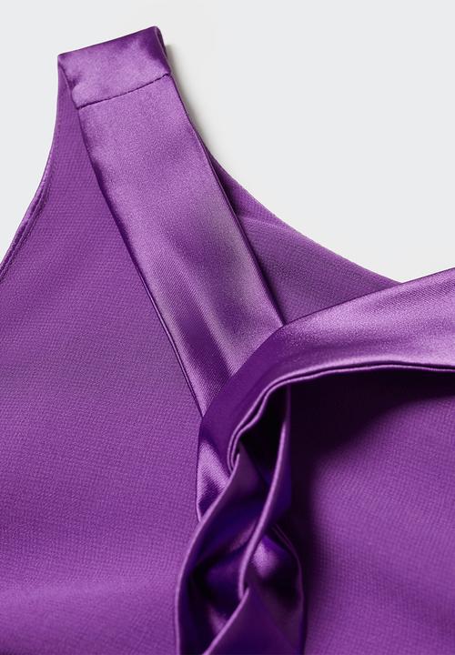 MANGO - Dress spring - mid purple