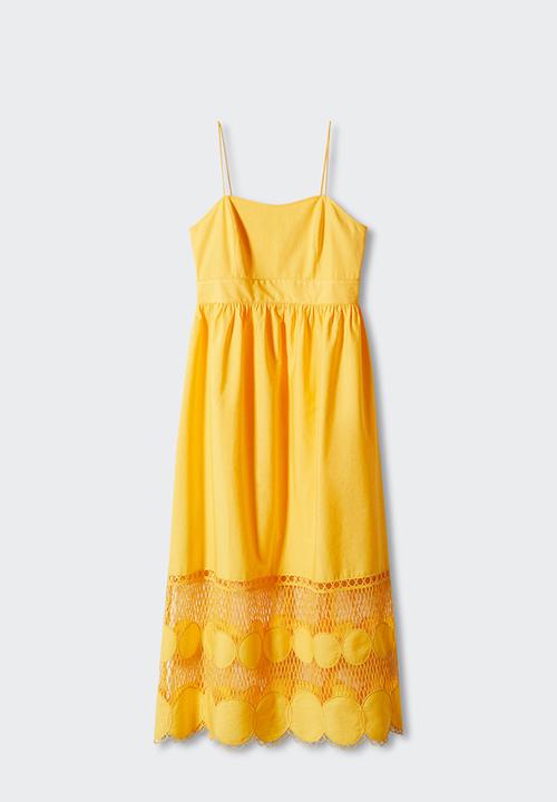 MANGO - Dress borris - yellow