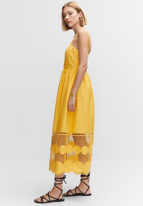 MANGO - Dress borris - yellow