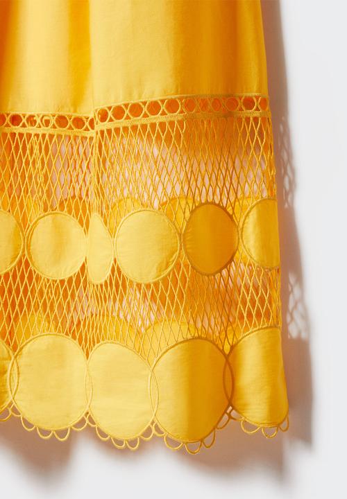 MANGO - Dress borris - yellow