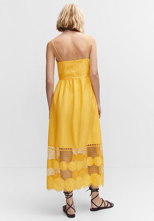 MANGO - Dress borris - yellow