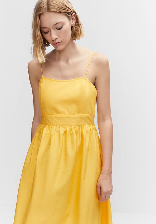 MANGO - Dress borris - yellow