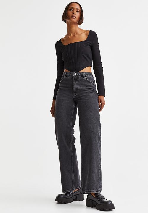 H&M - Straight regular jeans - dark grey
