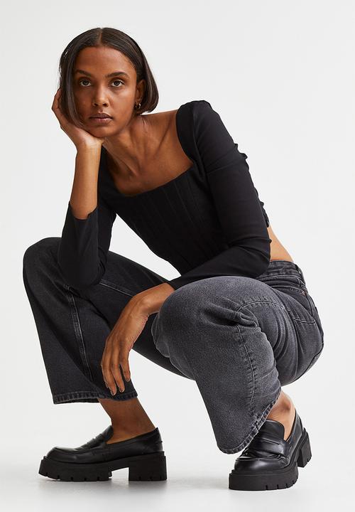 H&M - Straight regular jeans - dark grey