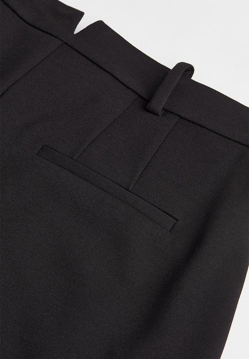 H&M - Tailored jersey trousers - black