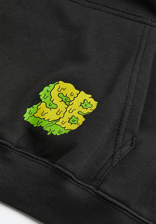 H&M - Oversized printed hoodie - black/spongebob squarepants 