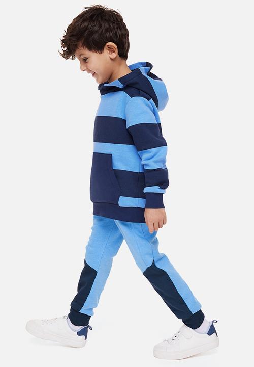 H&M - Joggers - blue/block-coloured