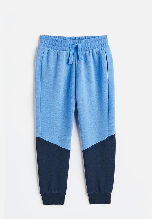 H&M - Joggers - blue/block-coloured