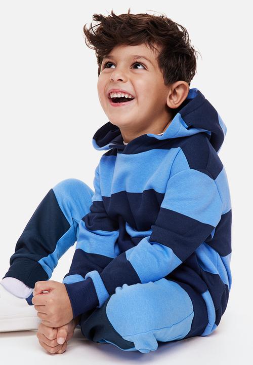 H&M - Joggers - blue/block-coloured