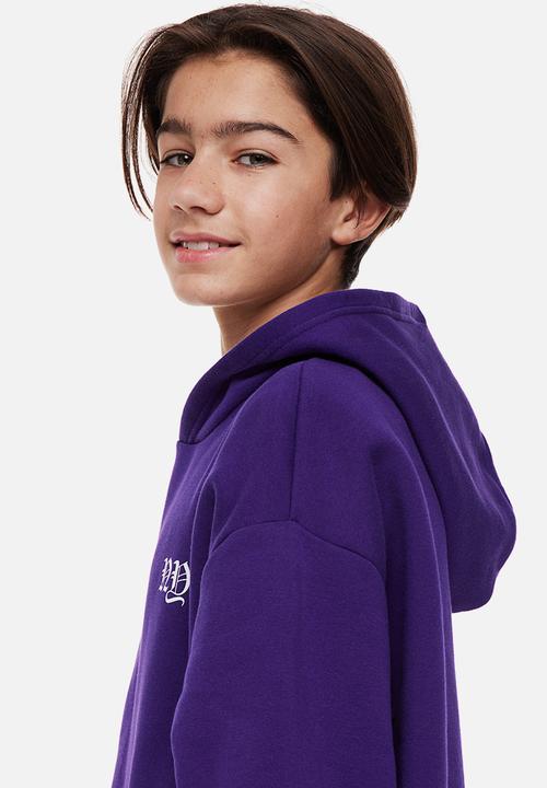 H&M - Oversized hoodie - purple/nyc 