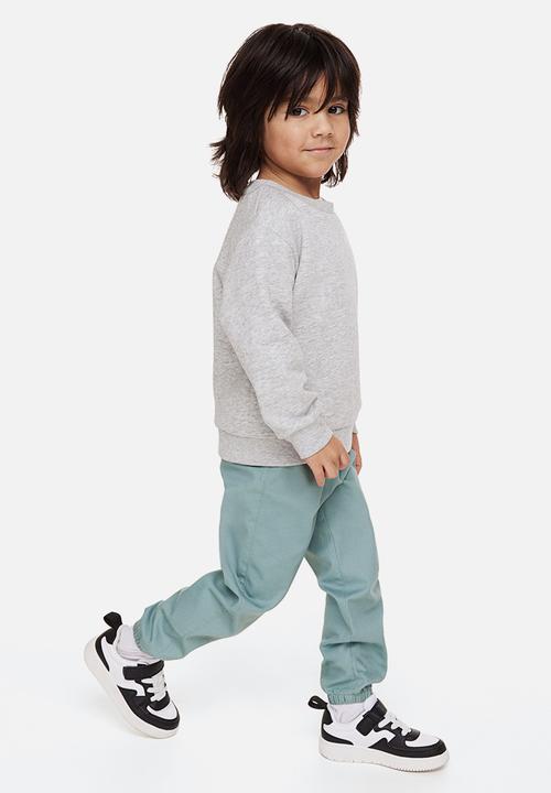 H&M - 3-pack twill joggers - denim blue/light turquoise