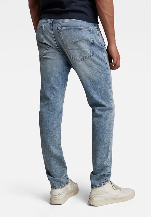 G-STAR - 3301 Slim Moure stretch denim r - vintage olympic blue
