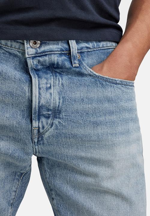 G-STAR - 3301 Slim Moure stretch denim r - vintage olympic blue
