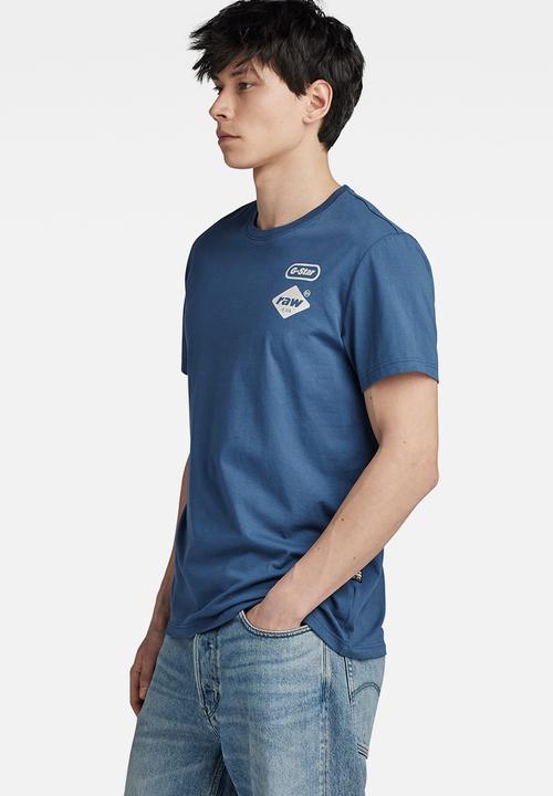 G-STAR - Chest gr r t Compact jersey o - rank blue