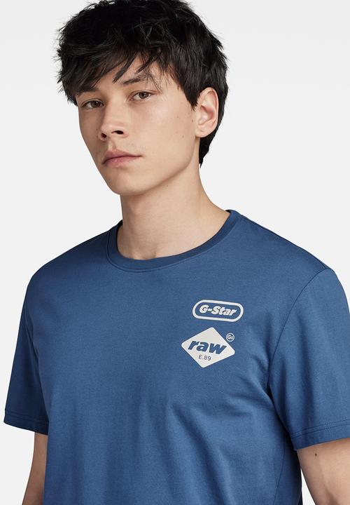 G-STAR - Chest gr r t Compact jersey o - rank blue