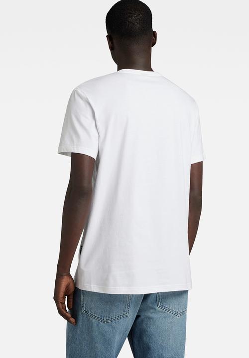 G-STAR - Old skool originals r t Compact jersey o - white
