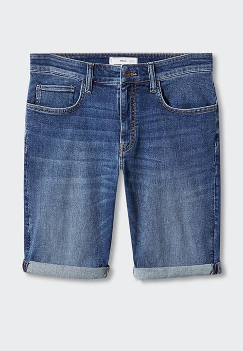MANGO - Bermuda shorts rock - blue