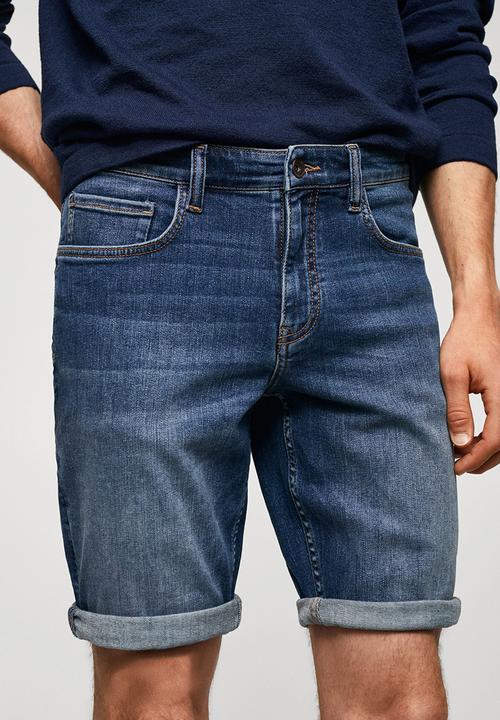 MANGO - Bermuda shorts rock - blue