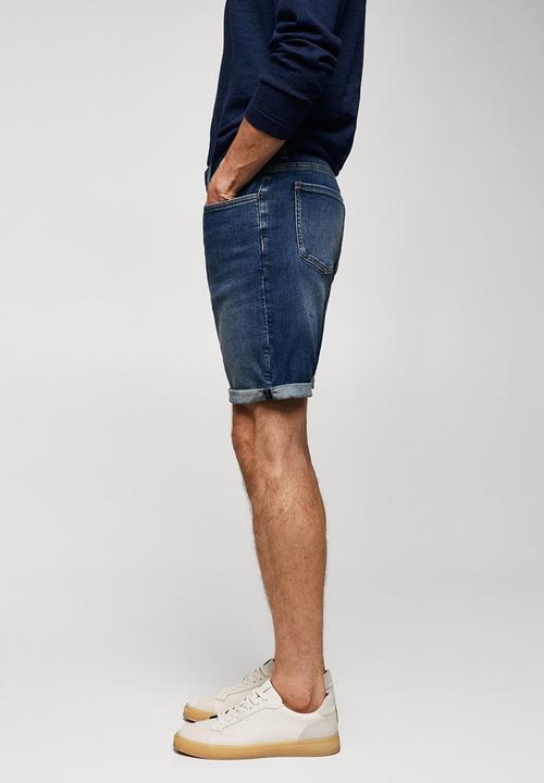 MANGO - Bermuda shorts rock - blue