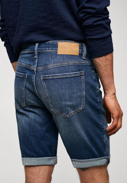 MANGO - Bermuda shorts rock - blue