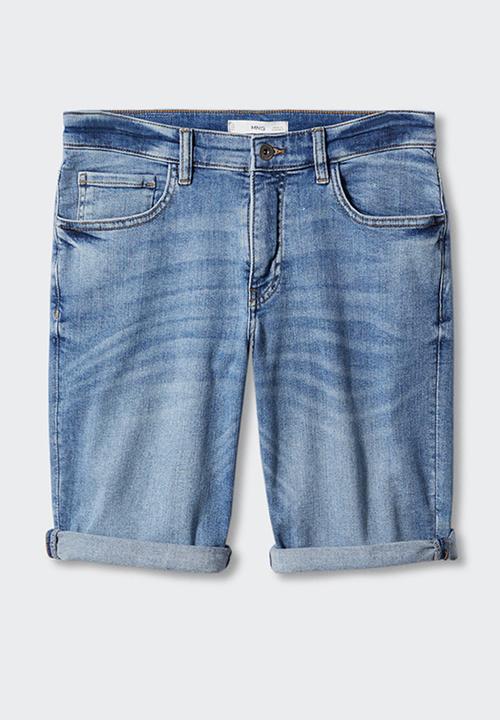 MANGO - Bermuda shorts rock - blue
