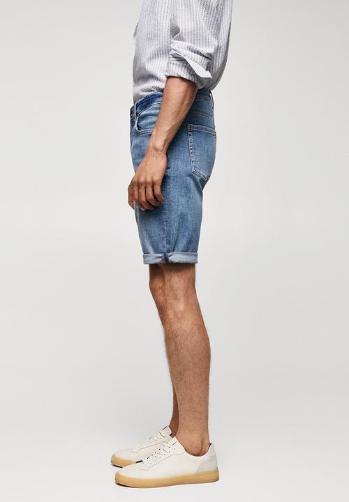 MANGO - Bermuda shorts rock - blue