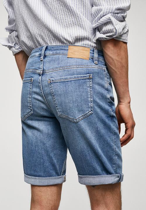 MANGO - Bermuda shorts rock - blue