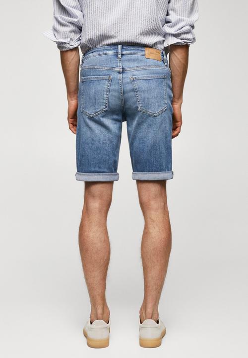 MANGO - Bermuda shorts rock - blue