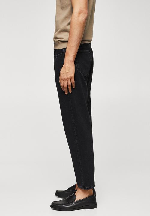 MANGO - Jeans sam - black denim
