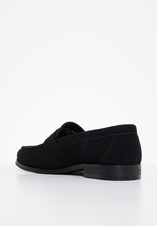 S.L.A.C.K. Swes Swes Cheap LP　5lack Crouch suede slip on - black suede
