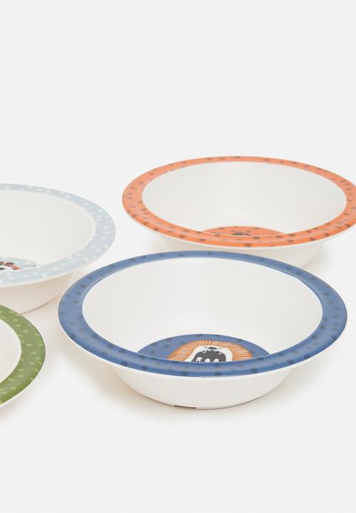 H&S - Safari bowl set of 4 - multi