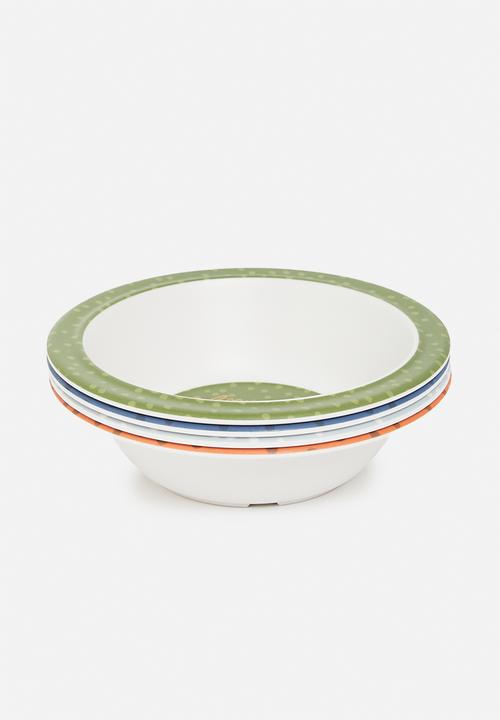 H&S - Safari bowl set of 4 - multi