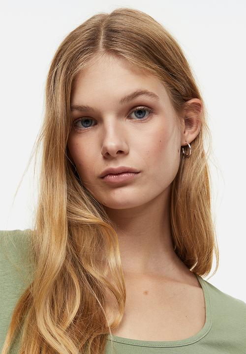 H&M - Cotton jersey top - green