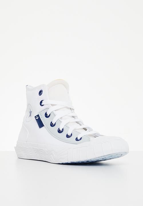Converse - Chuck taylor alt star retro sport block hi - white / blue / ghosted