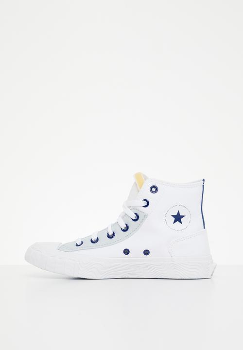 Converse - Chuck taylor alt star retro sport block hi - white / blue / ghosted