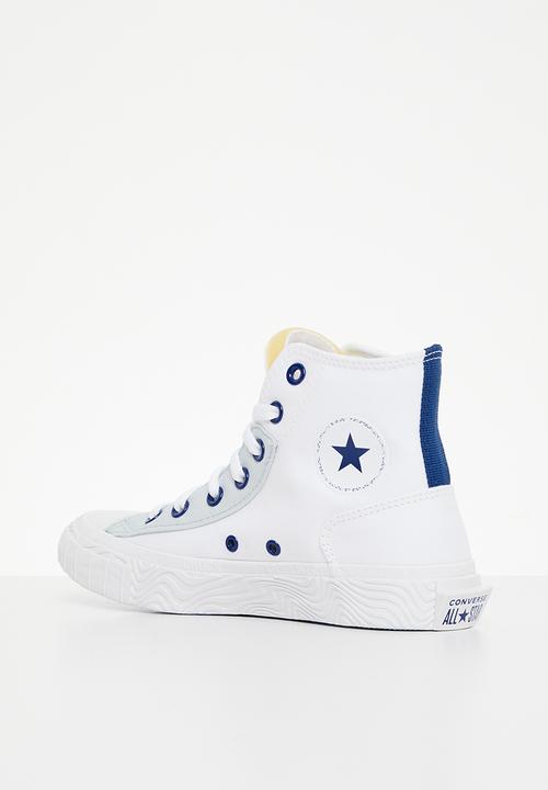 Converse - Chuck taylor alt star retro sport block hi - white / blue / ghosted