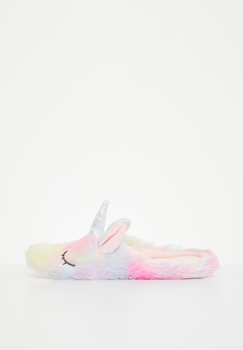 Pop Candy - Girls unicorn slippers - pink multi