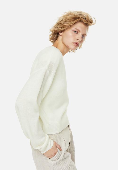 H&M - V-neck jumper - cream 