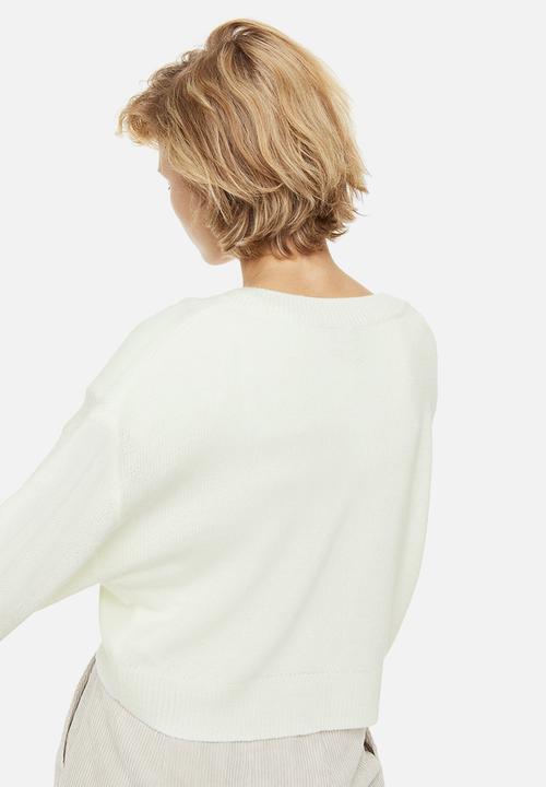 H&M - V-neck jumper - cream 