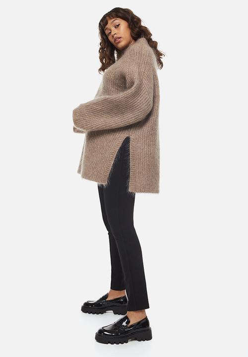 H&M - Mama tailored jersey trousers - black