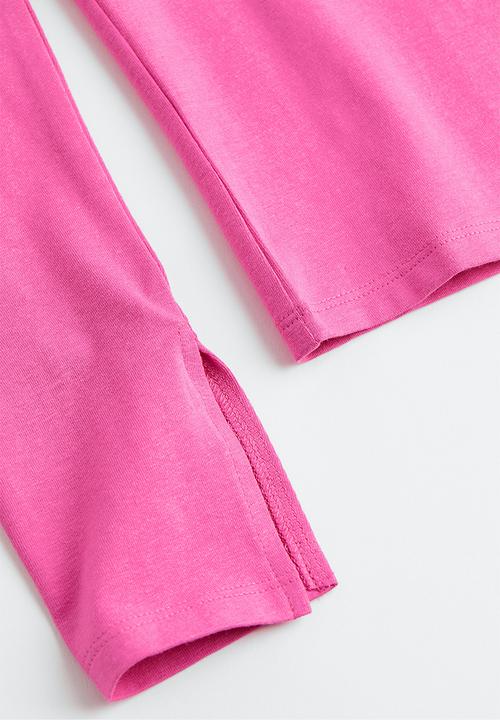 H&M - Long-sleeved cotton top - cerise