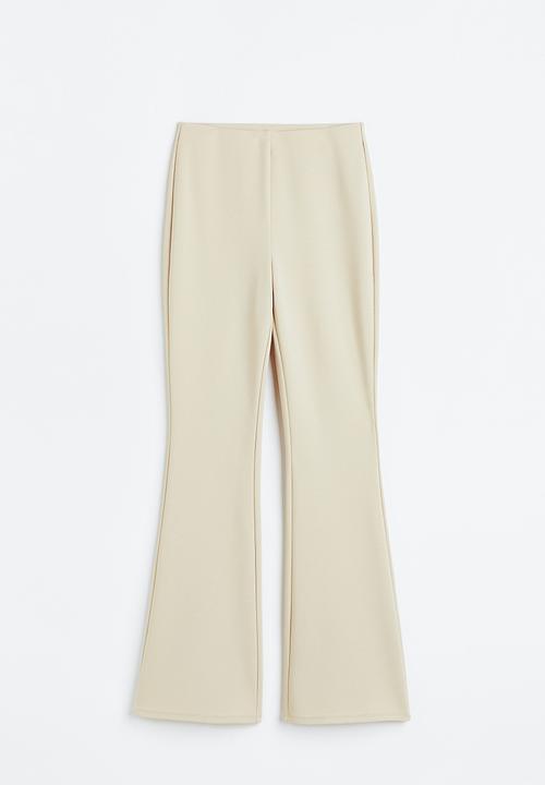 H&M - Flared leggings - light beige