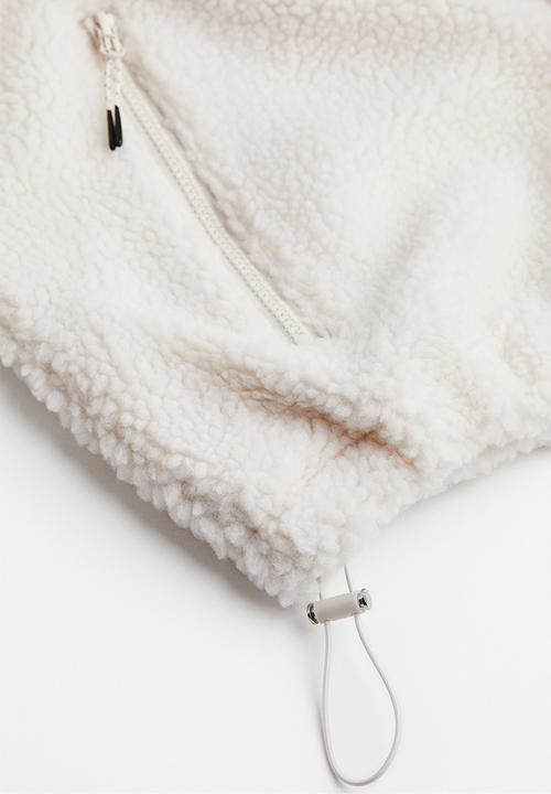 H&M - Hooded teddy jacket - natural white