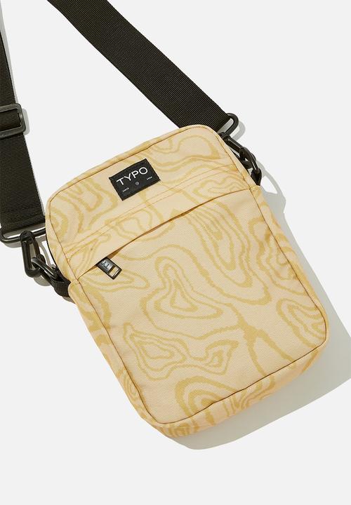 Typo - Urban cross body bag - topograph latte