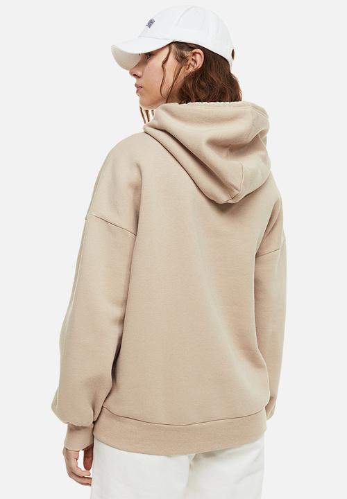 H&M - Oversized hoodie - beige