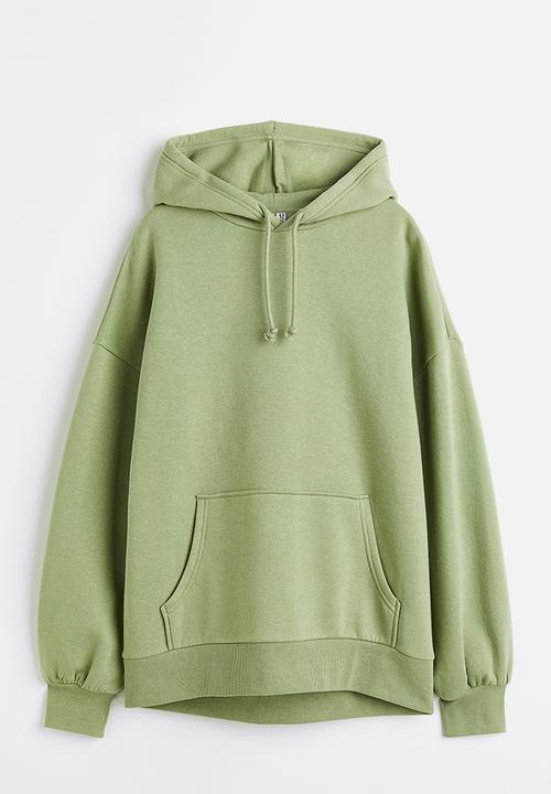 H&M - Oversized hoodie - khaki green 