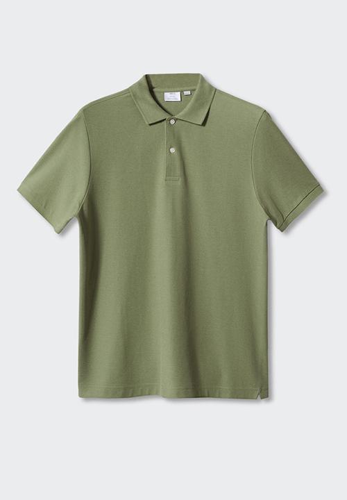 MANGO - Polo shirt rea - khaki