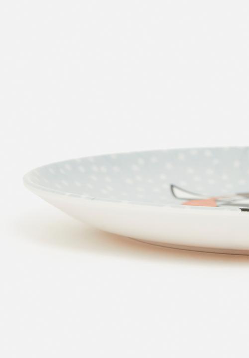 H&S - Safari plate set of 4 - multi